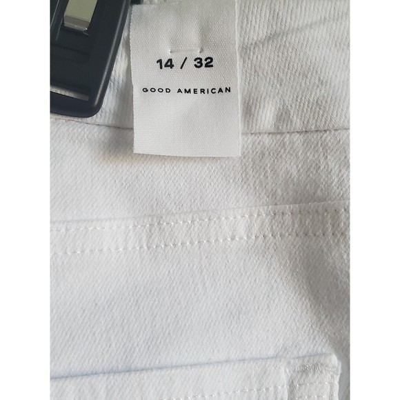 Good American Good Legs Crop Mini Boot Jean  Size 14 White Style GLCMB046T New - Picture 10 of 11